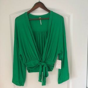 NWT Free People That’s a Wrap top Size M